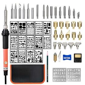 Wood Burning Kit Woodburning Tool With Soldering Iron 54 Pcs Woodburner Temperat