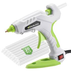 Awork000490250210 Workbless Hot Glue Gun Full Size 60w/100w Dual Temp Fast White