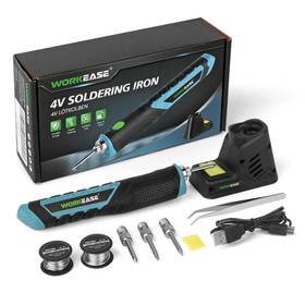 Workease 766157634566 Wireless Soldering Iron Kit Cordless Portable Solder Pen With 4pcs Tips Workease 766157634566 Wireless Soldering Iron Kit Cordless Portable Solder Pen With 4pcs Tips