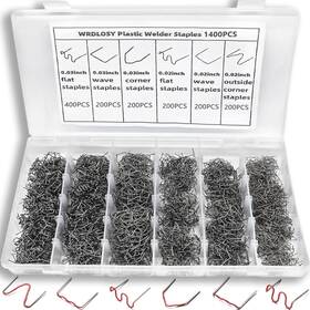 Wrdlosy 726084784635 1400pcs Plastic Welding Kit Welder Staples With Storage Box