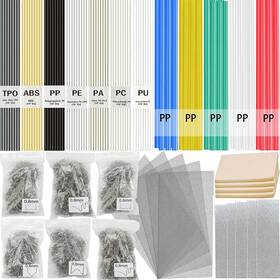 Wrdlosy144511 Wrdlosy 720pcs Plastic Welding Kit - 106pcs Rods 600pcs Welder Staples 5pcs Re