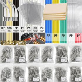 Wrdlosy170101 Wrdlosy 1322pcs Plastic Welding Kit - 106pcs Rods 1200pcs Welder Sta