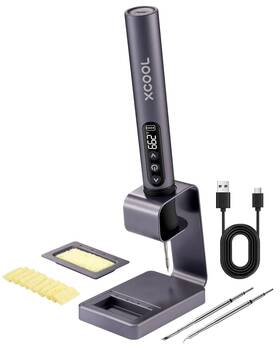 Esi12 Xcool Solderace Cordless Soldering Iron Kit Portable With Led Displ