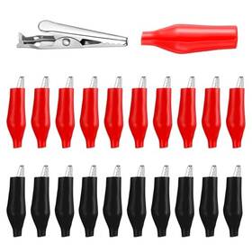 5358hiqc8844 Xelsluthe 20 Packs Alligator Clips Clamps Electrical Test Jumper With Protective