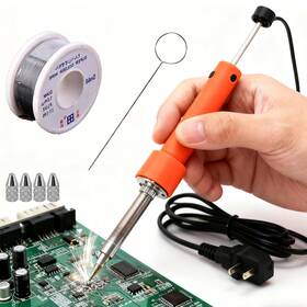 Xvzvx Pump-001 110v 30w Electric Solder Sucker Desoldering Pump With 4pcs Different Nozzles