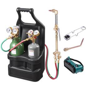 Yescom 767571283781 Dot Oxy Acetylene Torch Kit Oxygen Gas Tank Brazing Welding Cutting Gauge