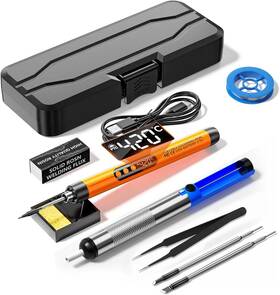 Ylmijfe 711181872279 Rechargeable Soldering Iron Kit 1000mah Usb Wireless Electric Cordless