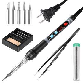 Yolrkstar 762736160822 Soldering Iron Kit 90w 110v Lcd Digital Solder Gun With Ce