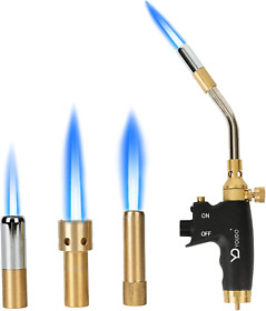 Youdo High Intensity Trigger Start Propane Torch With 3 Nozzles For Soldering B Youdo High Intensity Trigger Start Propane Torch With 3 Nozzles For Soldering B