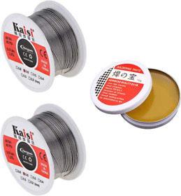 Youland 2 Pack Solder Wire Tin Lead Rosin Core 60-40 Fine Soldering Reel