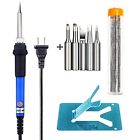 Youshares Electric Soldering Iron Pen Kit Various Tips Adjustable Temperature Stand Tool 712809125579