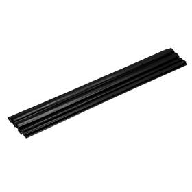 Zaplyte 678202395318 10 Pcs Black Plastic Welding Rods 9.5mm X 250mm Hdpe Flat 0.4inch 10inch
