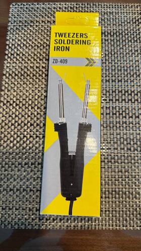 110-130v Zhongdi Zd-409 Soldering Iron Tweezers For Smd 48w
