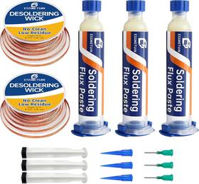 Zhuobao 313037874804 Solder Wick And Soldering Flux For Electronics Repair No Clean Rem