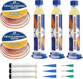 Rma385-3 Zhuobao Solder Wick And Soldering Flux For Electronics Repair No Clean