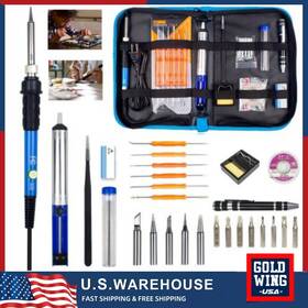 41039 Ziss 28pcs Soldering Iron Electric Gun Adjustable Temperature 60w Welding Solder Kit