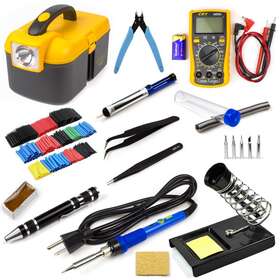 T4101 Ziss Electric Soldering Iron Gun Adjustable Temperature 60w Welding Set Tool Kit 110v