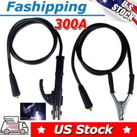 43025 Zistel 300amp 1.5m Welding Earth Clamp Ground Stick Welder Cable For Mma Igbt Machine