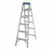 Znb1114 Werner 6 Ft Aluminum 5 Step Folding Ladder Stool Heavy Duty 300 Lb.load Capacity Silver 8136440220240