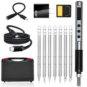 Zy-01 Zykycx Digital Soldering Iron Kit Portable Pen With 7 Solder Tips F