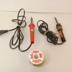 Two Soldering Irons With Rosin Oatey Roll 8 Oz Lenk 256 And Chicago Tool. Fixed Price $22.45.