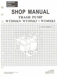Oem Genuine Honda Owner's Service/repair Manual WT20X WT30X WT40X Trash Pump. Fixed Price $9.99.