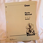 982-0227 Cummins Onan Parts Manual Dvg Genset Generator Diesel Catalog Lit. Fixed Price $19.00.
