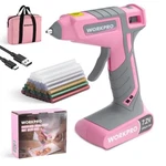 Workpro 7.2V Cordless Dual-temp Hot Glue Gun 30S Fast Preheating 50PC Stick. Fixed Price $46.99.