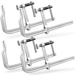 4-PACK 12-INCH Heavy-duty F-clamps For Welding, INCH-4-3/4 Inch, Silver. Fixed Price $137.81.