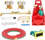 Portable Oxygen Acetylene Torch Kit Welding Cutting Set With Gas Tank Gauge. Fixed Price $247.93.