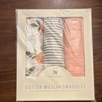 Little Unicorn Cotton Muslin Swaddling Blankets 3-PACK Floral Stripes 47" X. Fixed Price $24.00.