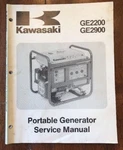 Kawasaki GE2200 GE2900 Portable Generator Service Manual 99924-2039-01. Fixed Price $14.99.