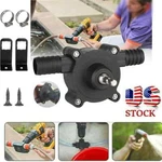 Home Electric Drill Drive Self Priming Water Oil Fluid Transfer Pumps Tools. Fixed Price $9.95.