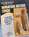 Archer 64-2164 Butane Torch Microflame 1001/ Micronox Cylinders Radio Shack Nos. Fixed Price $26.00.