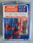 Nos Vintage Sprague Orange Drops Capacitors .005UF 600V Audio Tone Guitar Caps. Fixed Price $19.00.