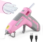 Workpro 3.6V Cordless Hot Glue Gun (upgrade), Fast Preheating, Smart Pink. Fixed Price $33.86.