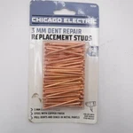 150 Pack Chicago Electric 91709 3MM Dent Repair Welding Stud Copper Finish. Fixed Price $24.49.