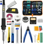 60W Electric Soldering Iron Kit Temperature Welding Tool Gun Station. Fixed Price $9.99.