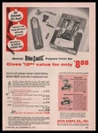 1955 Otto Rochester New York Bernzomatic $8.88 Propane Torch Set Print Ad. Fixed Price $14.21.