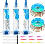 Wick And Flux Paste, No Clean (3 Piece) Desoldering. Fixed Price $20.50.