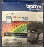 Brother Black Standard Yield Ink Cartridge (LC406BKS) New Best By 7/26. Fixed Price $36.00.
