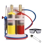 Oxygen Mapp Torch Kit With Pressure Meter Tank Support, Glasses And Flin.... Fixed Price $173.78.