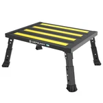 Rv Aluminum Platform Step Portable Folding Adjustable Height Stool Black. Fixed Price $42.80.
