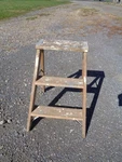 Vintage Davidson Wooden Step Ladder Plant Stand 22". Fixed Price $32.50.