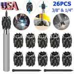 26PCS 3/8" Double Sided Spot Cutter Remover Drill Bit Welder Rotary Kit. Fixed Price $22.99.