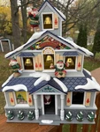 Vintage Holiday Classic Santa's Workshop Lighted/animated #X04092 Boxed 1992. Fixed Price $69.95.