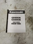 Kawasaki GD550A GA550A Generator Service Repair Shop Manual 99924-2019A. Fixed Price $17.99.