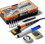 Soldering Iron Premium Kit, 60W Gun With Ceramic Orange. Fixed Price $45.64.