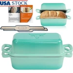 Cast Iron Sourdough Loaf Pan W/ Lid Silicone Pads Artisan Bread Baking New. Fixed Price $60.78.