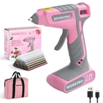 Workpro 7.2V Cordless Hot Glue Gun 50PC Sticks Dual-temp 2600MAH Type-c Usa. Fixed Price $46.99.